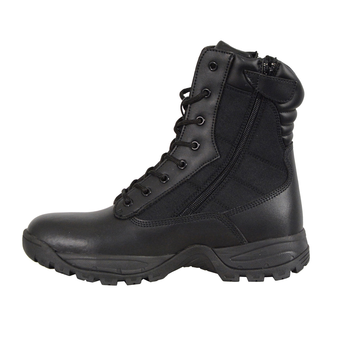 Men’s 9″Leather Tactical Boot w/ Side Zipper