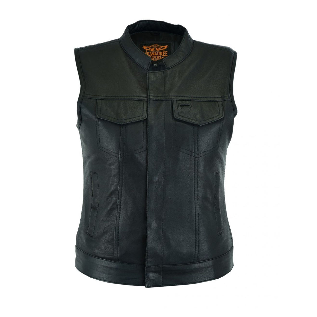 Ladies Motorcycle Leather CLUB VEST Butter Soft Thick Leather