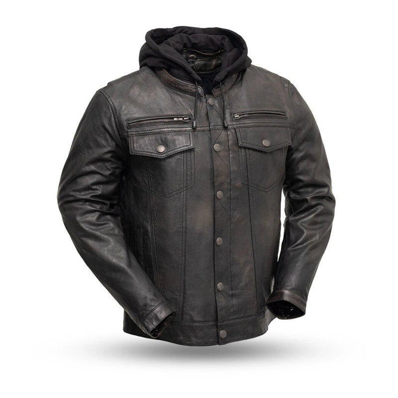 Vendetta - Men's Leather Motorcycle Jacket