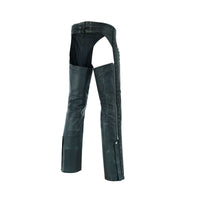 Classic Chaps with Eyelets Design & Zipper Pocket