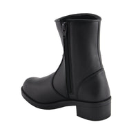 Ladies Black Super Clean Riding Boot with Side Zipper Entry