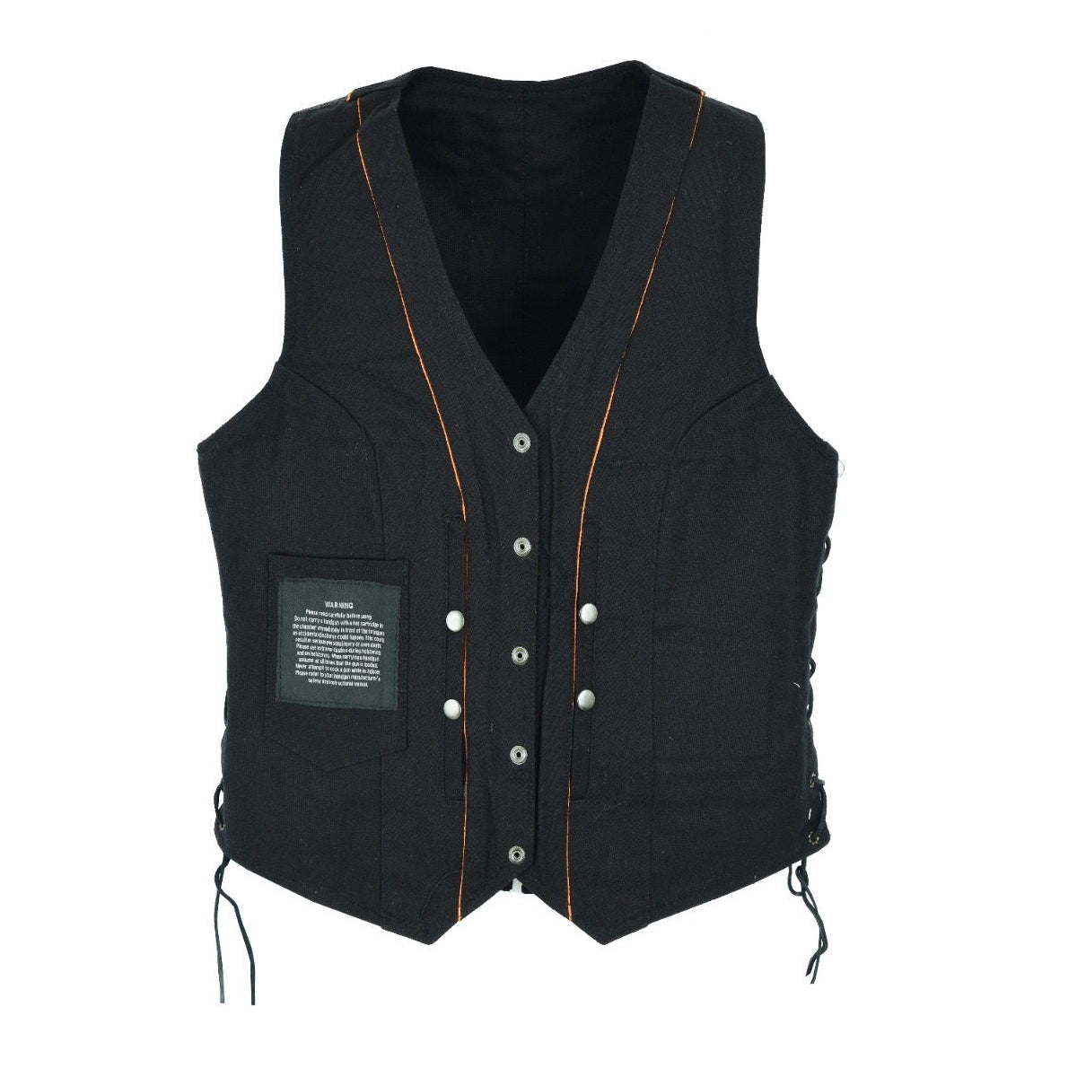 Women's Black Denim Vest