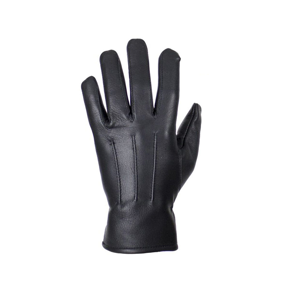 Ladies Deer Skin Leather Gloves - Black