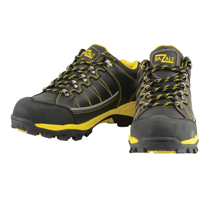 Men’s Black & Yellow Water & Frost Proof Leather Shoe w/ Composite Toe