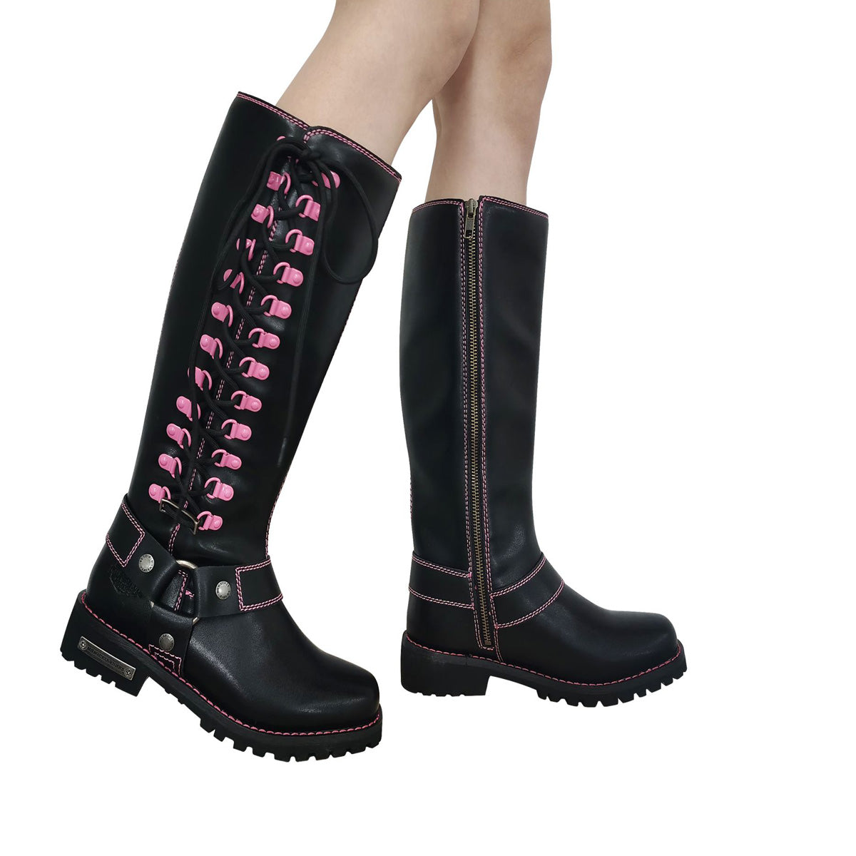 Pink motorcycle 2024 boots for womens