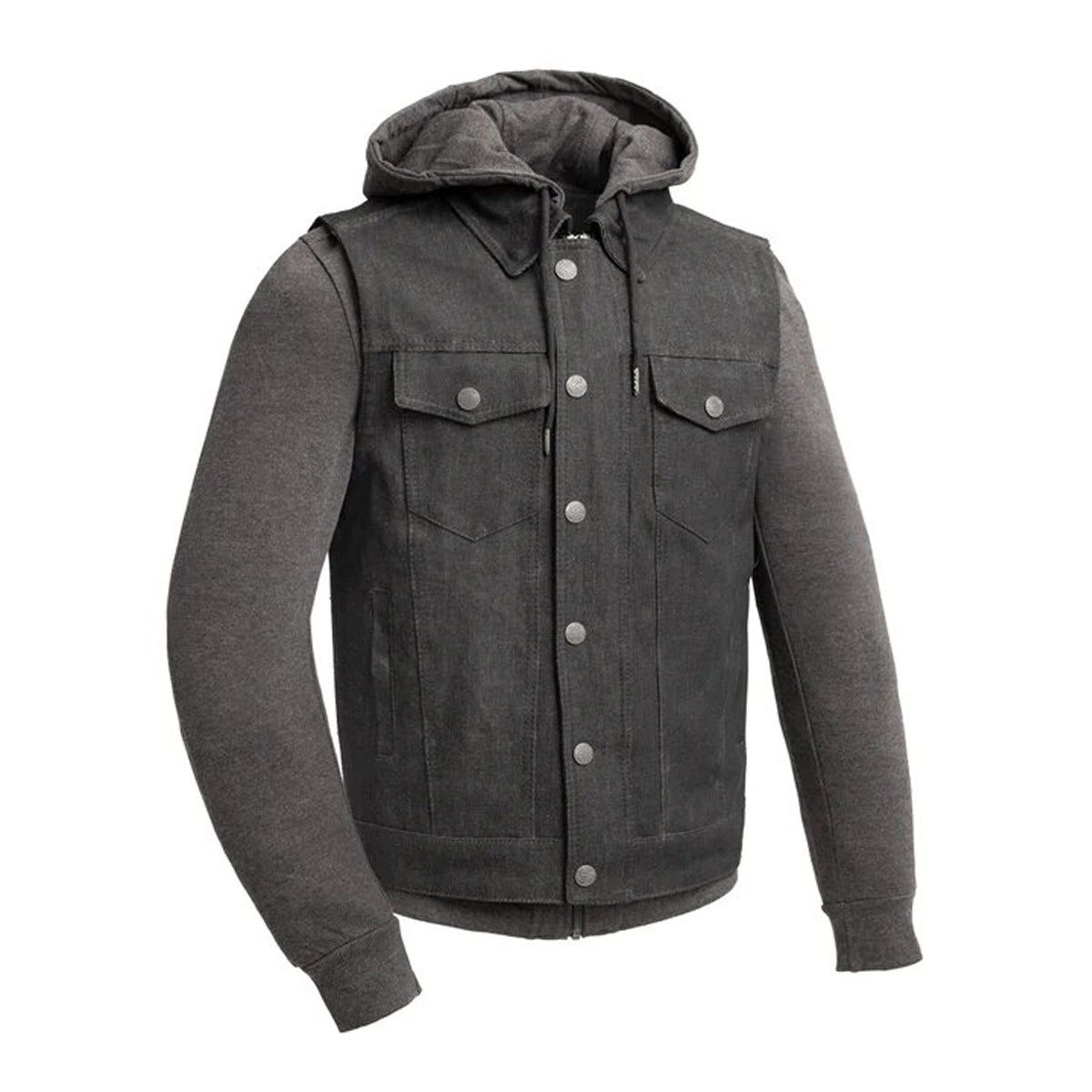 Fried-Denim | Jackets & Coats | Frieddenim Est25 Nyc Mens Faux Leather Black  Vest Hoodie Size L New | Poshmark