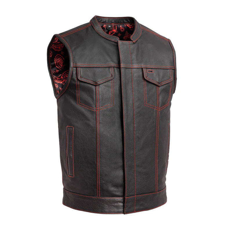 The Cut Men's Motorcycle Leather Vest