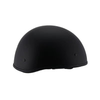 Milwaukee Helmets 'Bare Bones' Matte Black Half Helmet