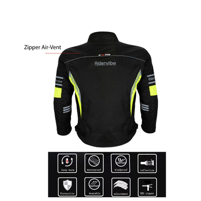 Men's Nylon & Mesh Motorcycle Jacket