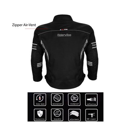 Men's Nylon & Mesh Motorcycle Jacket