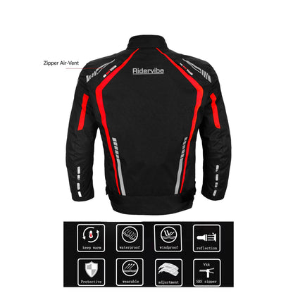 Men's Nylon & Mesh Motorcycle Jacket