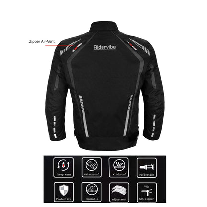 Men's Nylon & Mesh Motorcycle Jacket