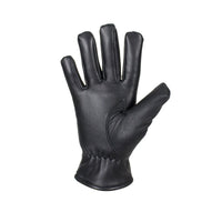 Ladies Deer Skin Leather Gloves - Black