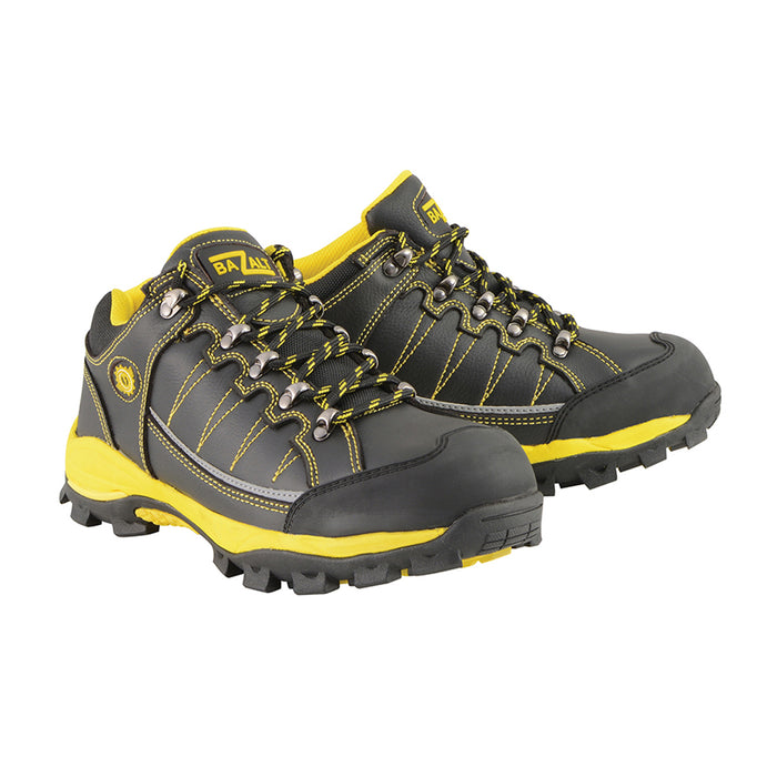 Men’s Black & Yellow Water & Frost Proof Leather Shoe w/ Composite Toe