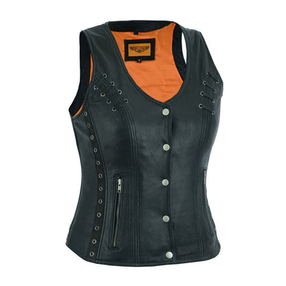 Women's Premium Naked Goat Skin Vest
