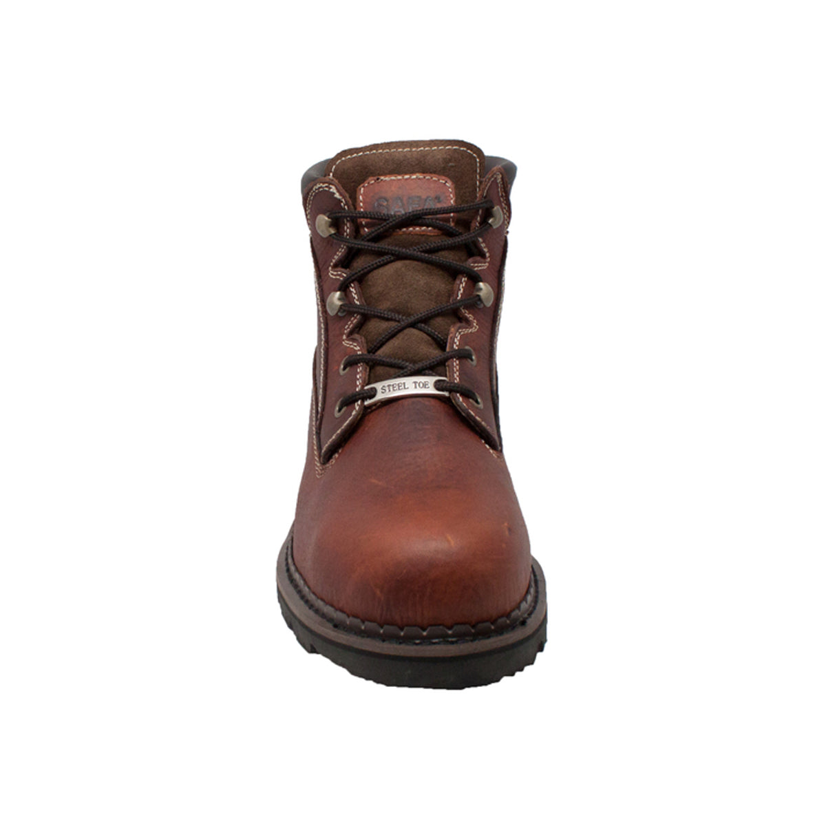 SAFA MEN'S 6" STEEL TOE WORK BOOT BROWN