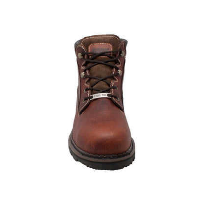 SAFA MEN'S 6" STEEL TOE WORK BOOT BROWN