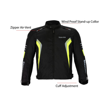 Men's Nylon & Mesh Motorcycle Jacket