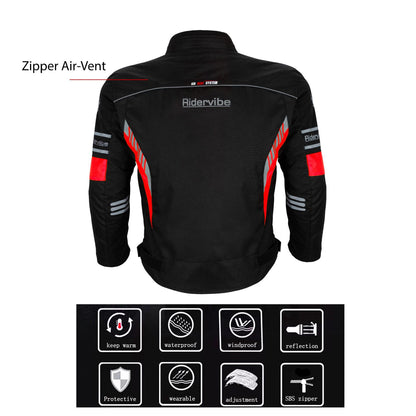 Men's Nylon & Mesh Motorcycle Jacket