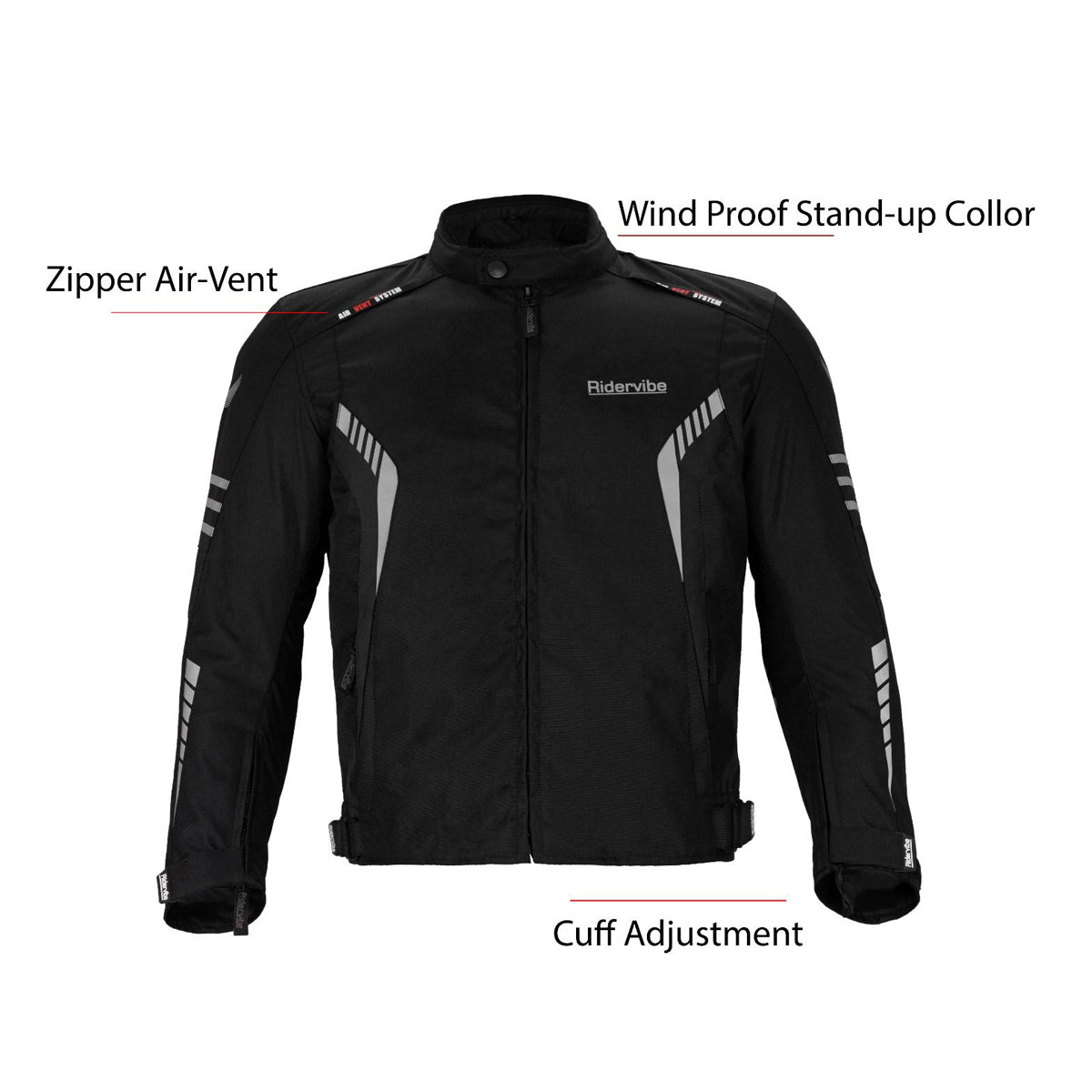 Men's Nylon & Mesh Motorcycle Jacket