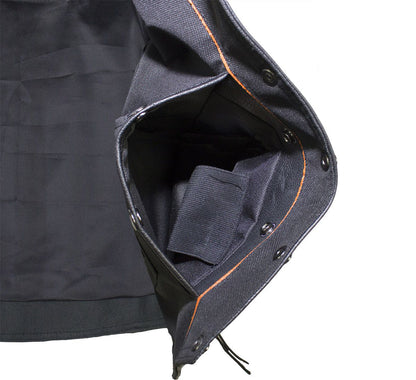 Womens Cowhide Leather Motorcycle Vest With 7 Pockets By Milwaukee Riders
