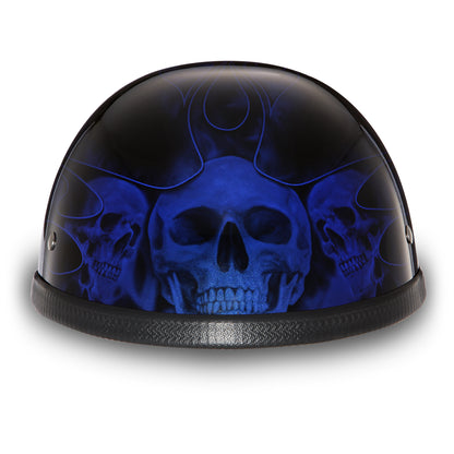 EAGLE- W/ SKULL FLAMES BLUE