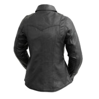 Onyx - Women's Leather Motorcycle Shirt
