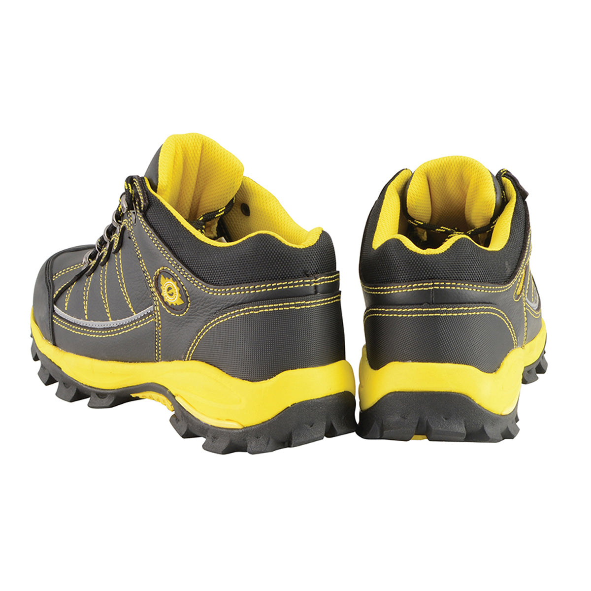 Men’s Black & Yellow Water & Frost Proof Leather Shoe