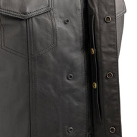 Sniper Motorcycle Leather Vest