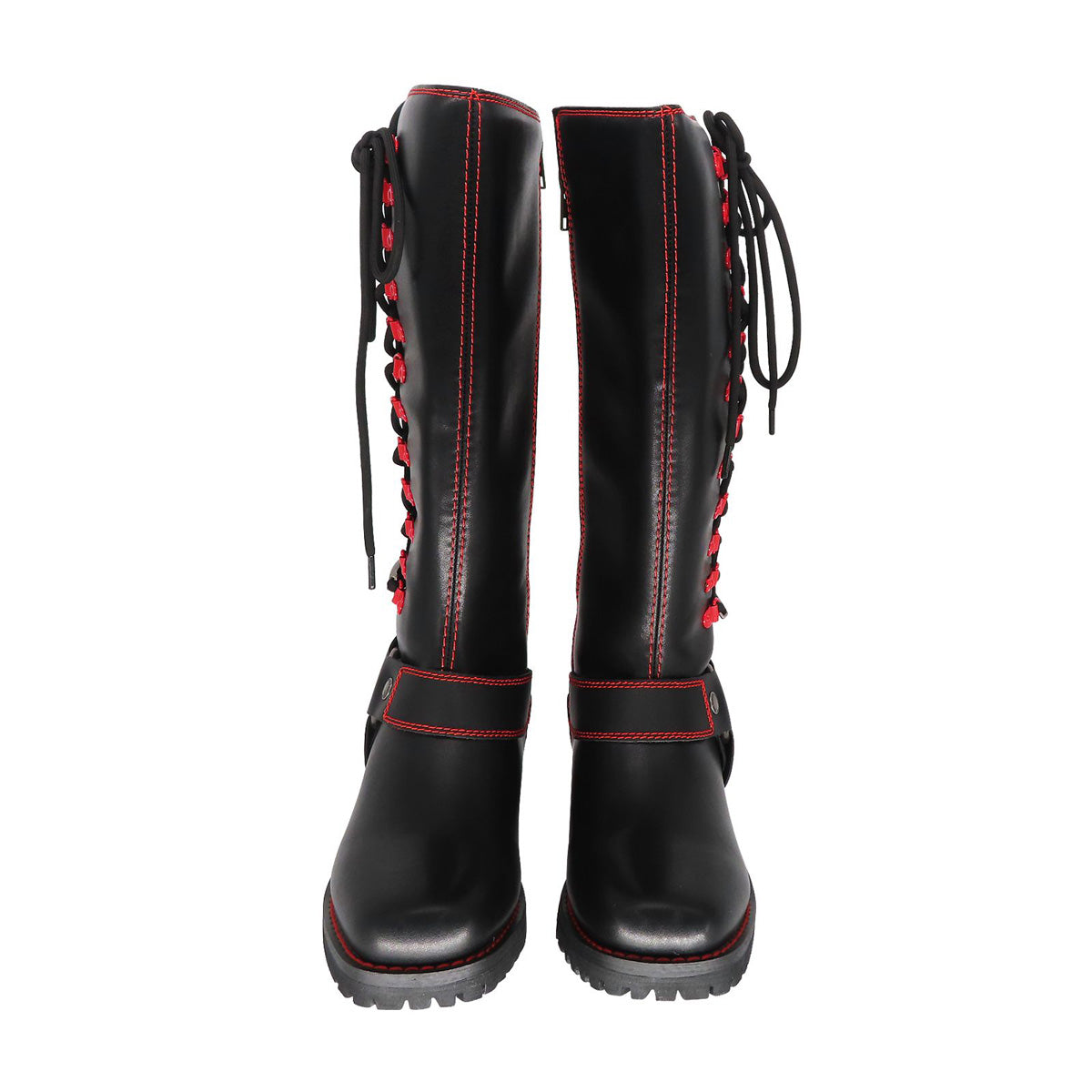 Boots with red laces on sale womens