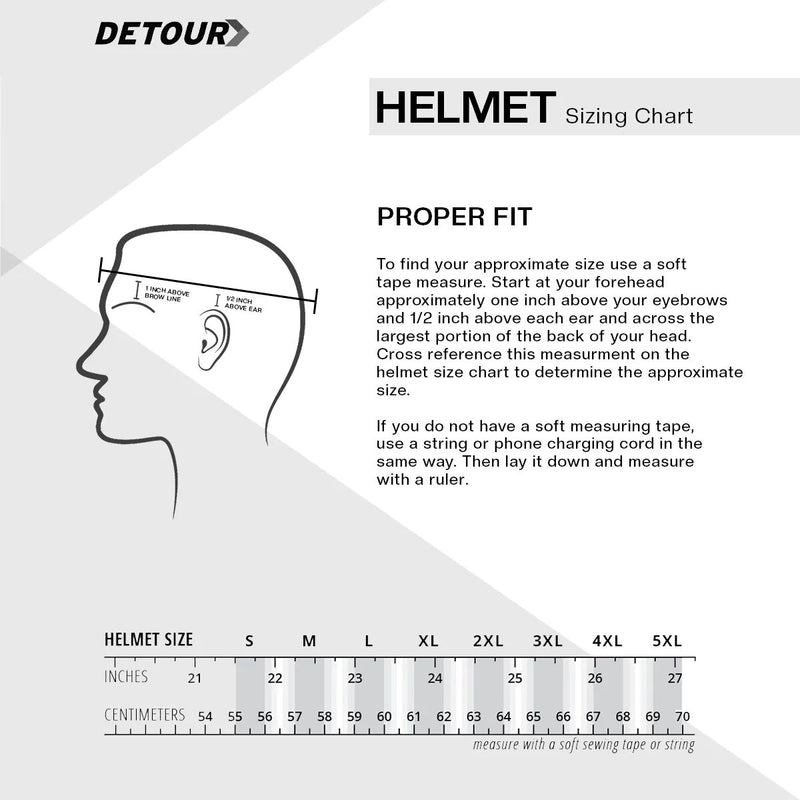 Detour Helmets D.O.T. Gloss Black Half Helmet for Motorcycle Riders with Visor