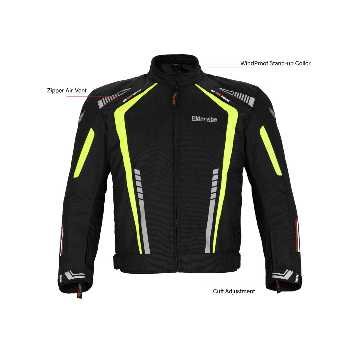 Men's Nylon & Mesh Motorcycle Jacket