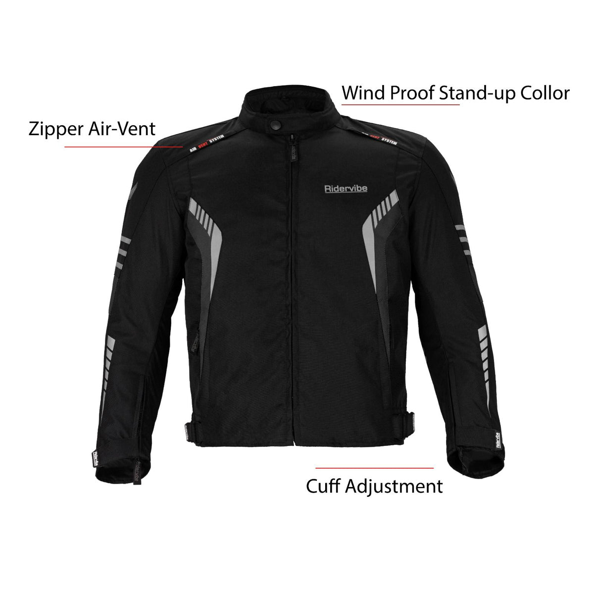 Men's Nylon & Mesh Motorcycle Jacket