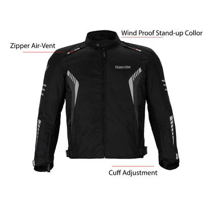 Men's Nylon & Mesh Motorcycle Jacket