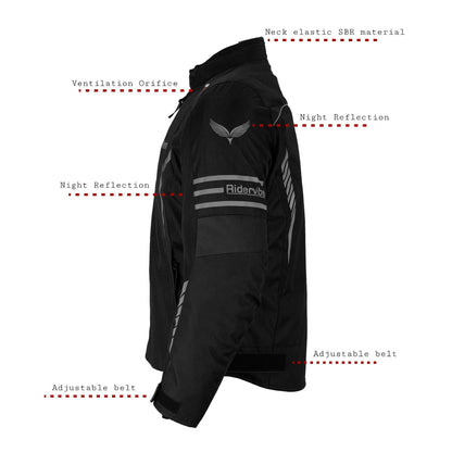 Men's Nylon & Mesh Motorcycle Jacket