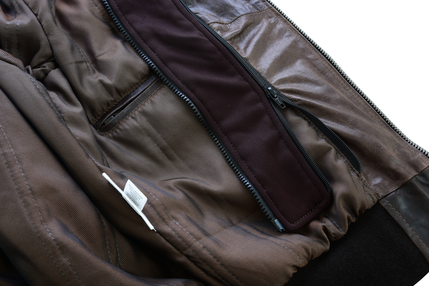 Mens Vincent Brown Waxed Premium Cowhide Motorcycle Leather Jacket With Removeable Hoodie