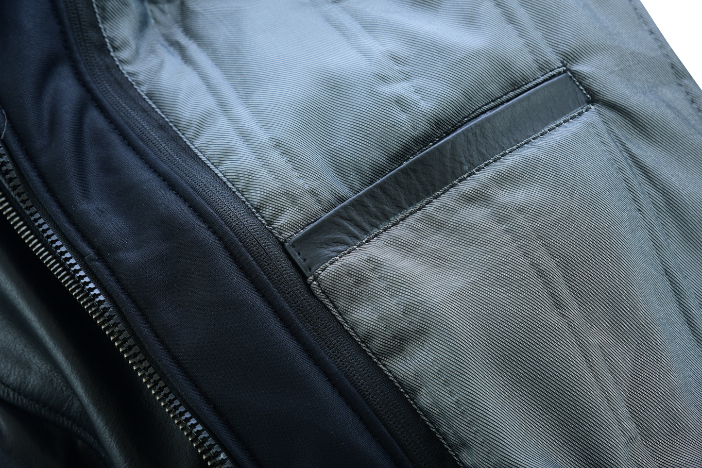 Men's Sven Bomber Black Waxed Premium Cowhide Motorcycle Leather Jacket with Removeable Hood