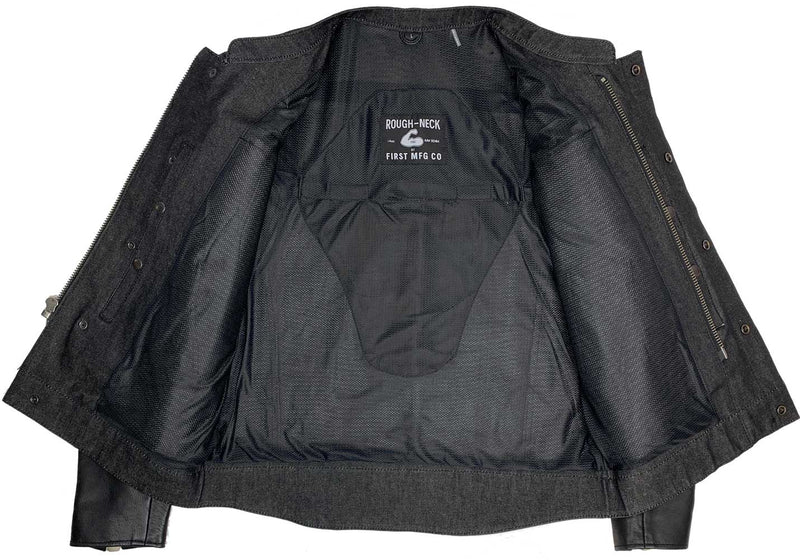 Cutlass Denim / Leather Motorcycle Jacket