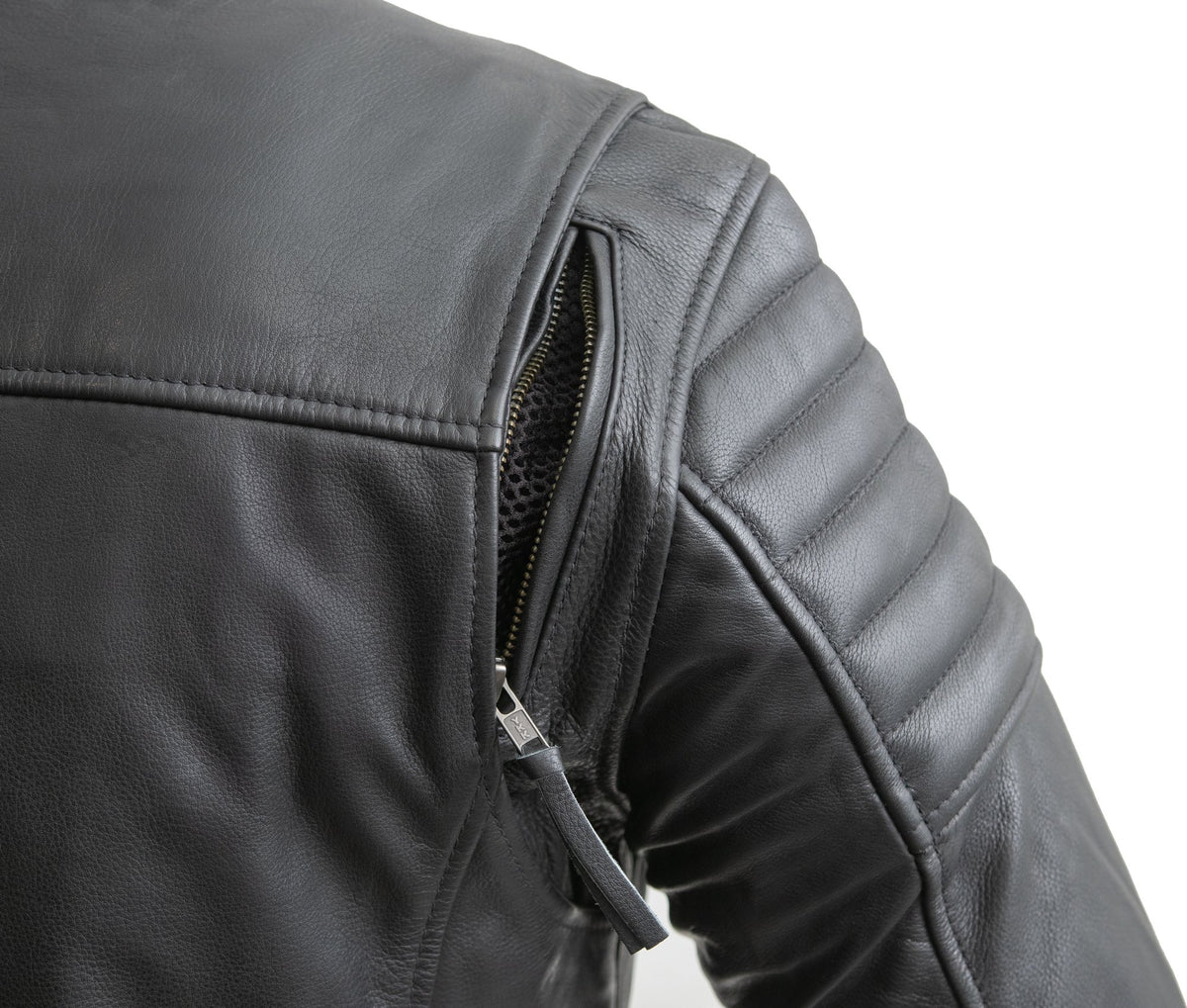 Men's Commuter Quilted Biker Jacket in Black