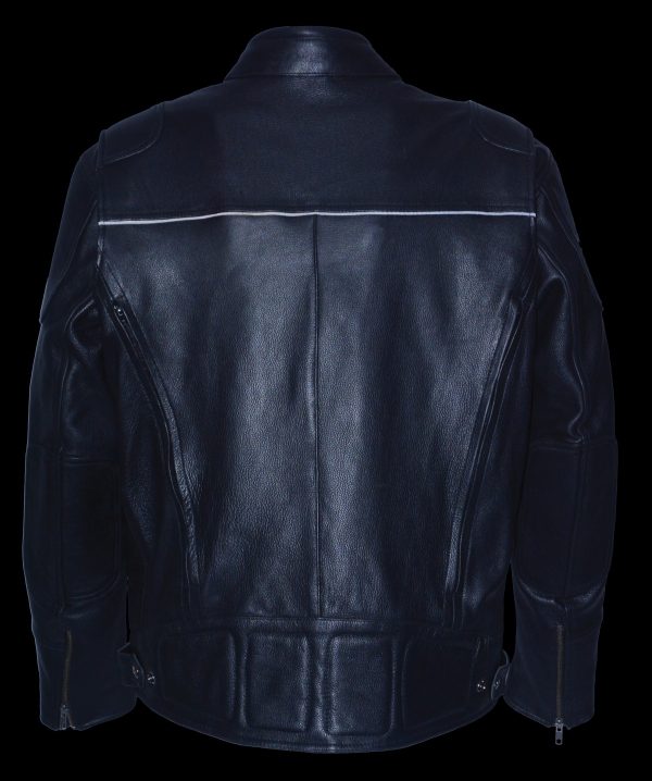 Heated on sale leather jacket