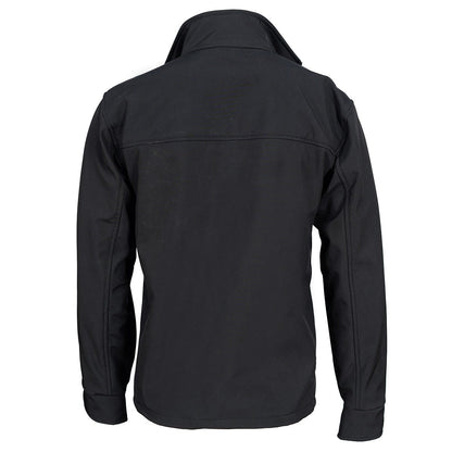 Black Waterproof Lightweight Zipper Front Soft Shell Jacket