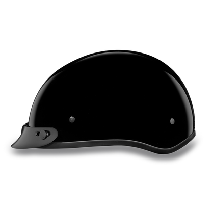 D.O.T. DAYTONA SKULL CAP- HI-GLOSS BLACK