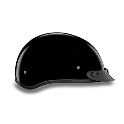 D.O.T. DAYTONA SKULL CAP- HI-GLOSS BLACK