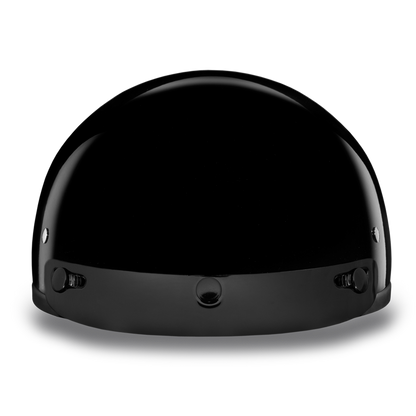 D.O.T. DAYTONA SKULL CAP- HI-GLOSS BLACK