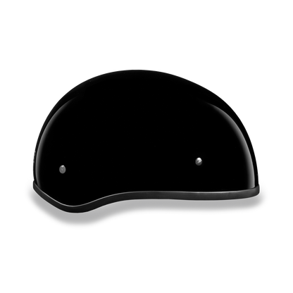 D.O.T. DAYTONA SKULL CAP W/O VISOR- HI-GLOSS BLACK