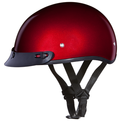 D.O.T. DAYTONA SKULL CAP- BLACK CHERRY
