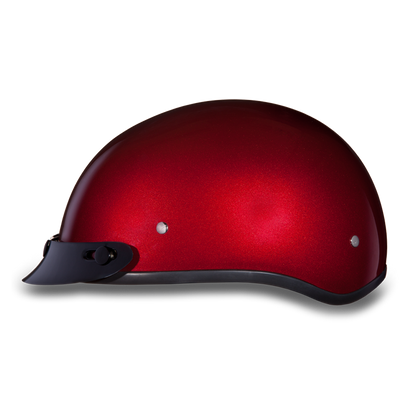 D.O.T. DAYTONA SKULL CAP- BLACK CHERRY
