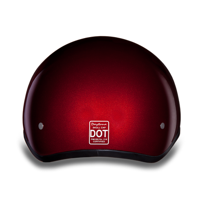 D.O.T. DAYTONA SKULL CAP- BLACK CHERRY