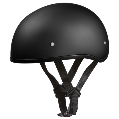 D.O.T. DAYTONA SKULL CAP W/O VISOR- DULL BLACK