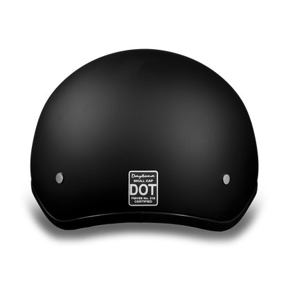 D.O.T. DAYTONA SKULL CAP W/O VISOR- DULL BLACK